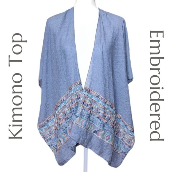 Kimono - Embroidered - NO Size Label - Picture 1 of 6